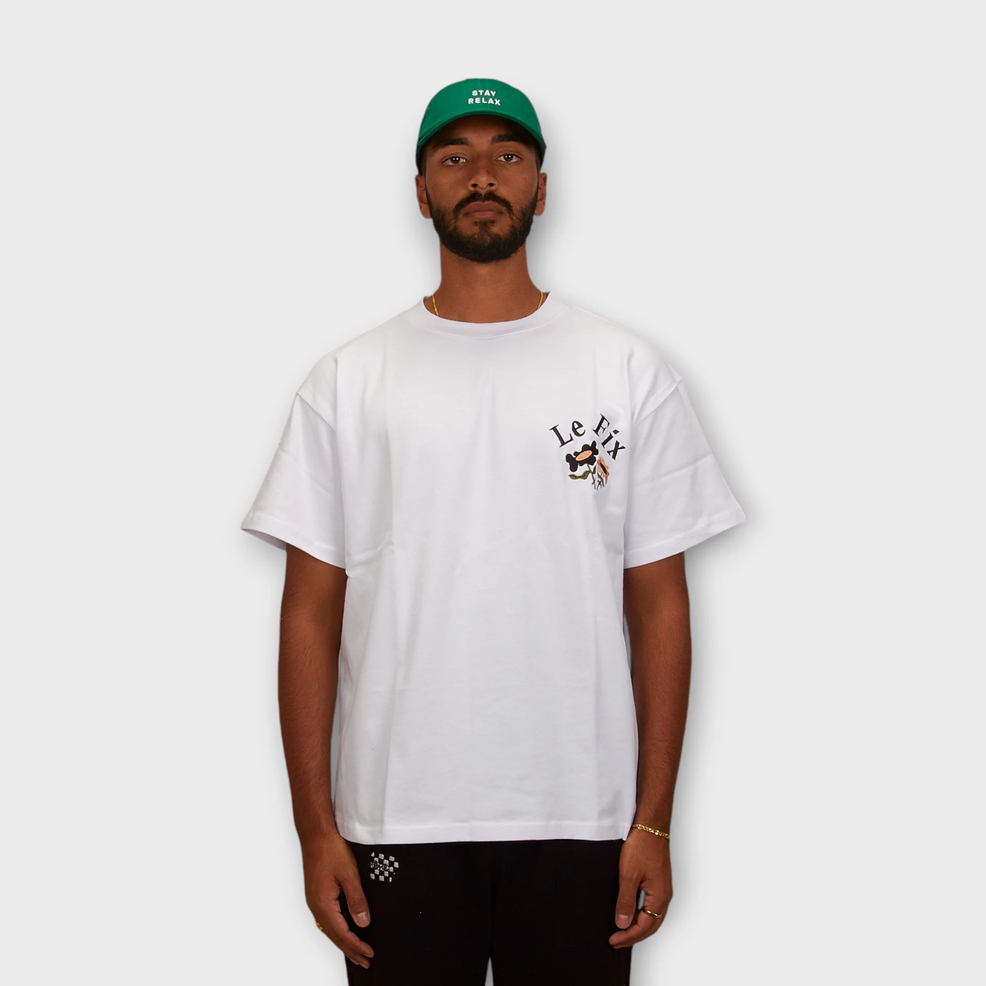 Le Fix X Fabro Stay Relax Kasket I Grøn - Image 4