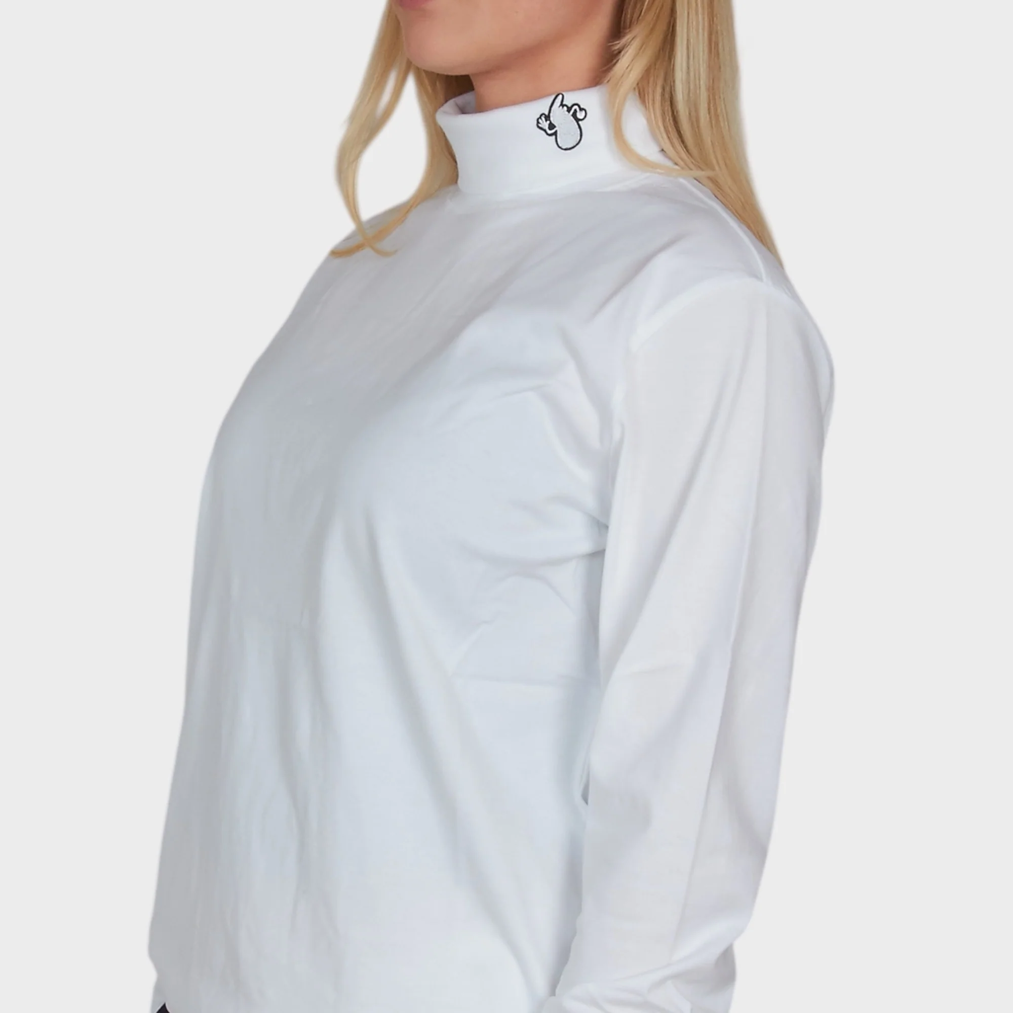 Le Fix Patch Turtleneck I Hvid - Image 4