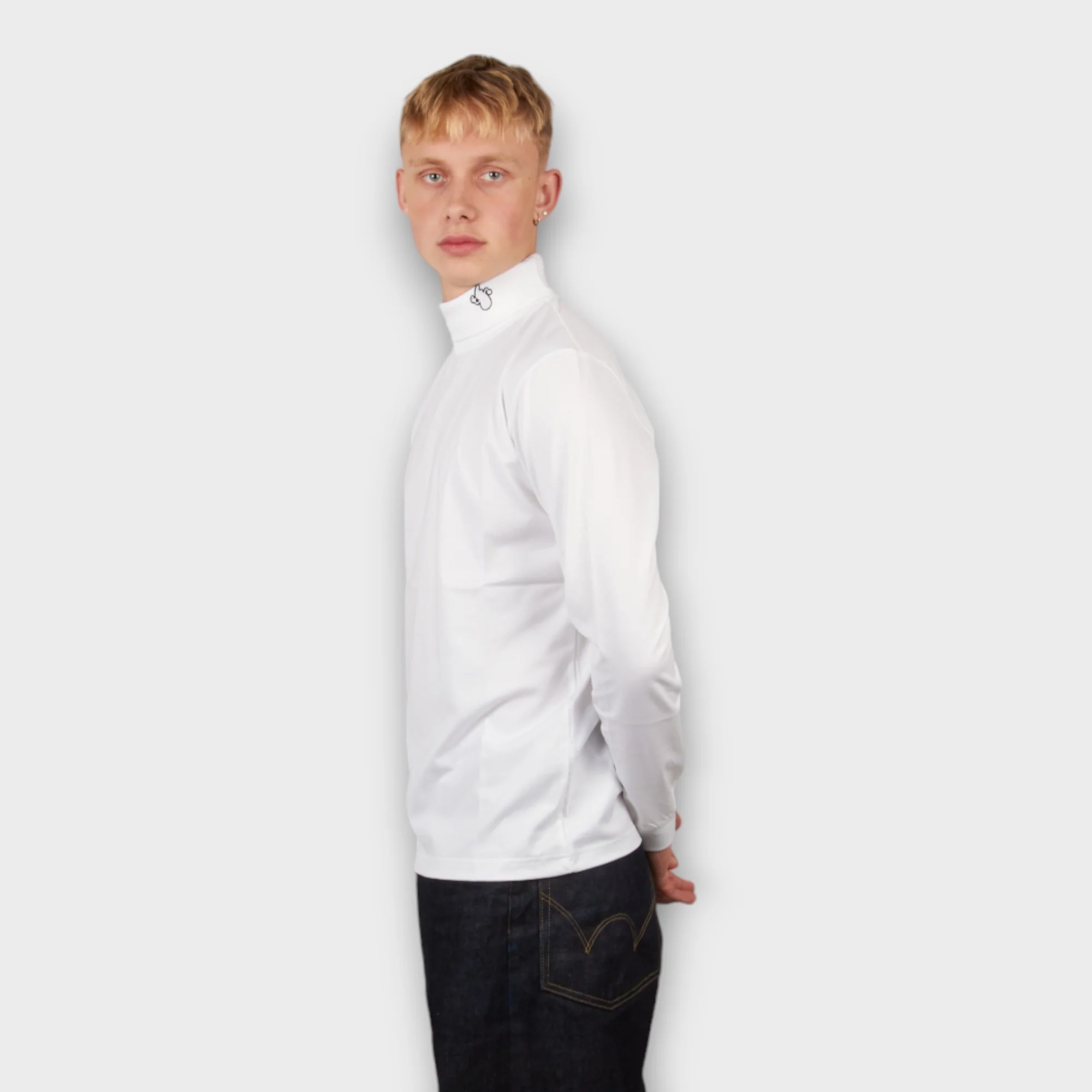 Le Fix Patch Turtleneck I Hvid - Image 5
